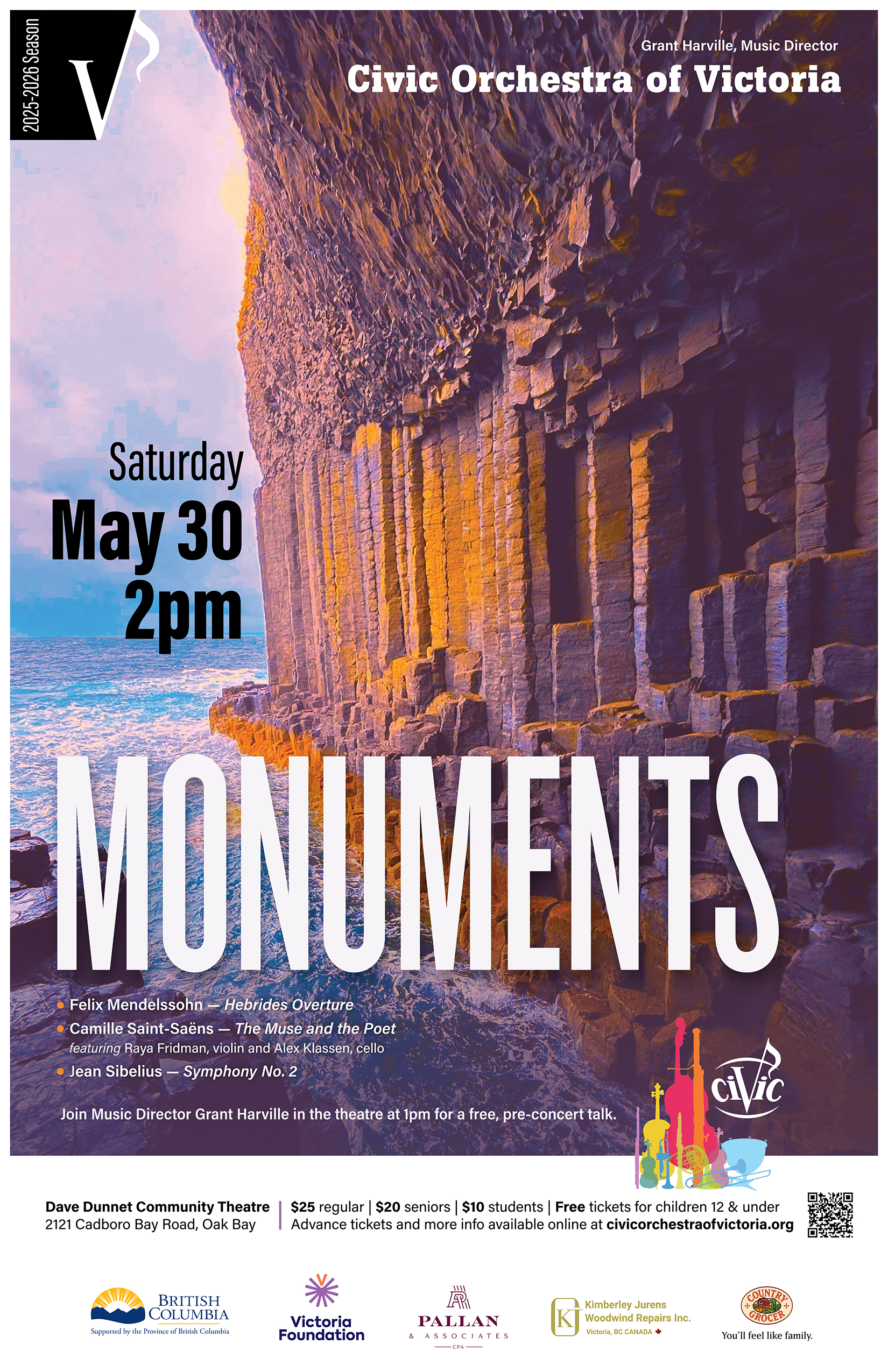 Monuments concert poster