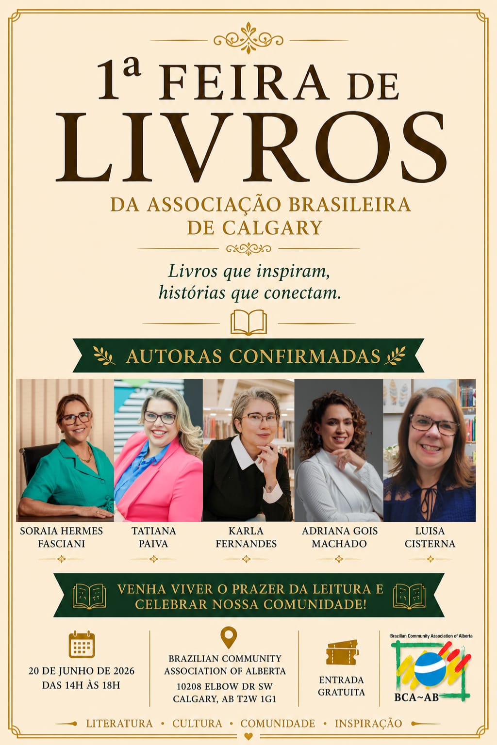 Poster 1a. Feira Literaria de Calgary