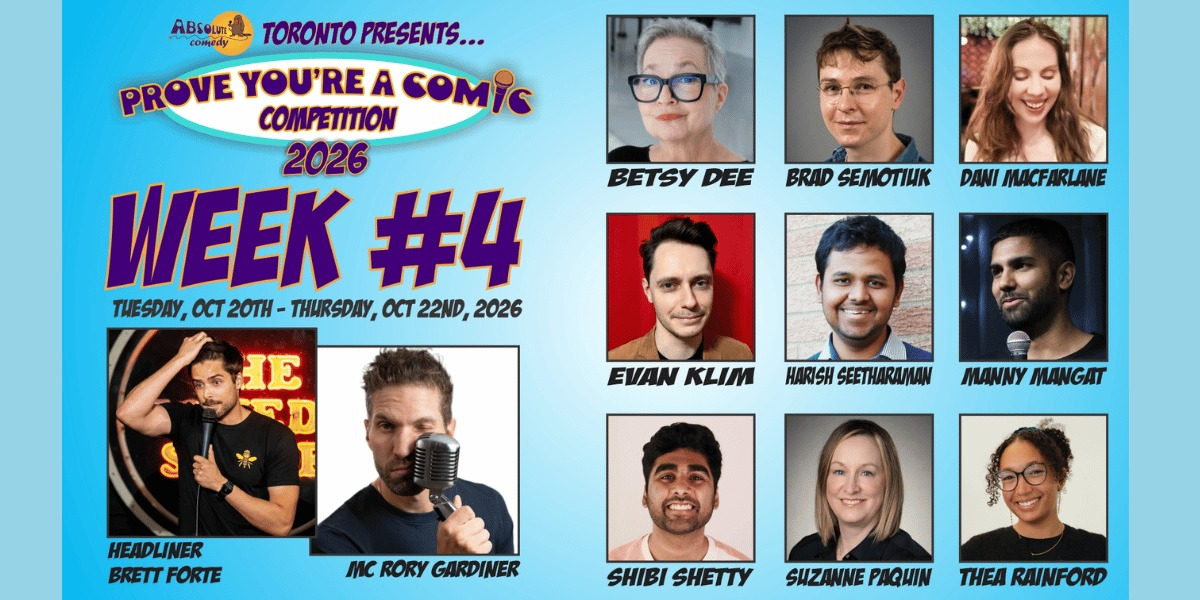 Prove You're a Comic Competition Week #4 with Brett Forte and MC Rory Gardiner