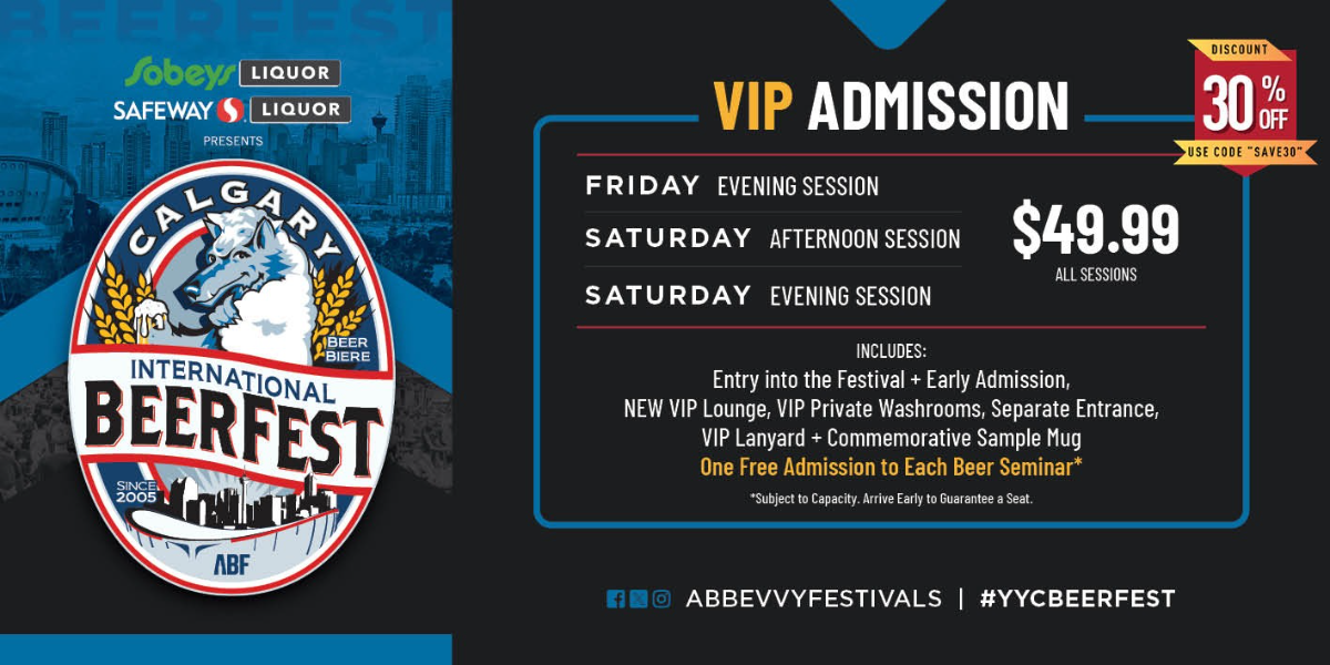 Calgary Beerfest 2026 VIP Admission Calgary Beerfest 2026 VIP Admission