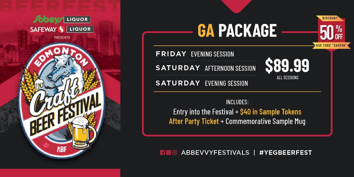 Edmonton Beerfest 2026 GA Packages