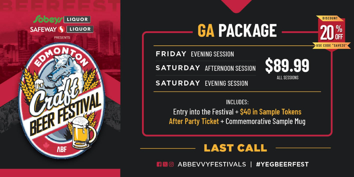 Edmonton Beerfest 2026 GA Packages