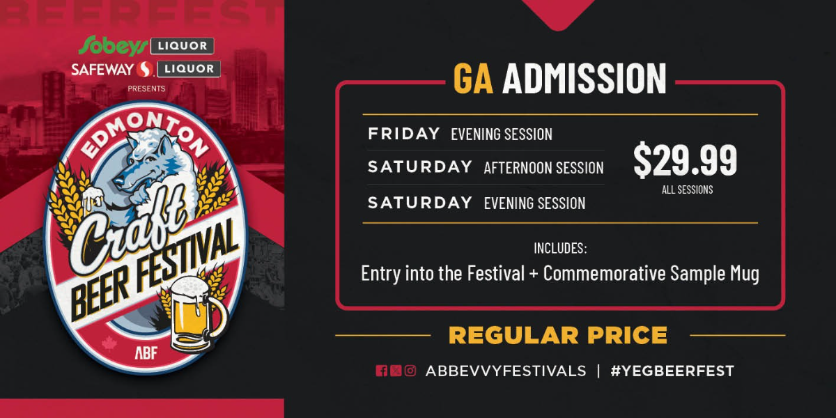 Edmonton Beerfest 2026 GA Admission Edmonton Beerfest 2026 GA Admission