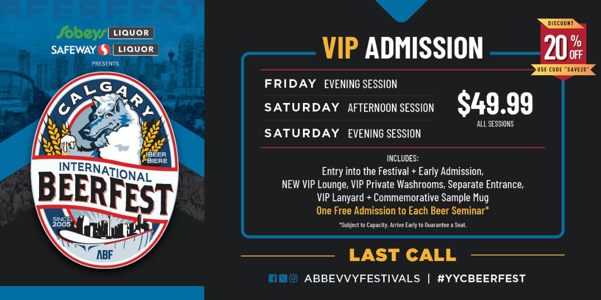 Calgary Beerfest 2026 VIP Admission