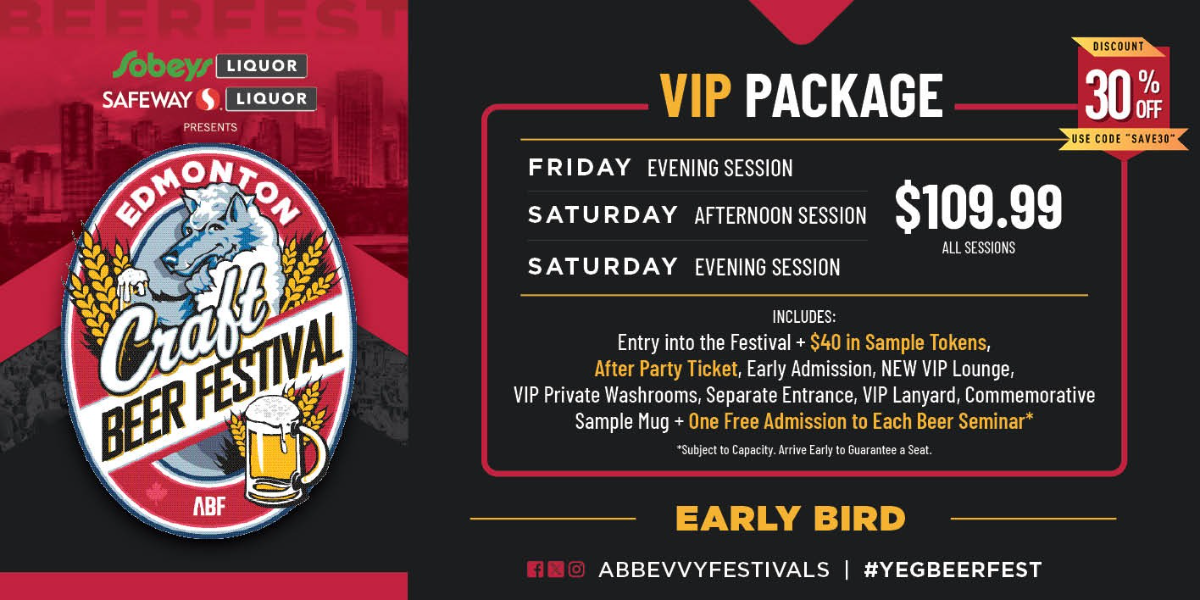 Edmonton Beerfest 2026  VIP Packages