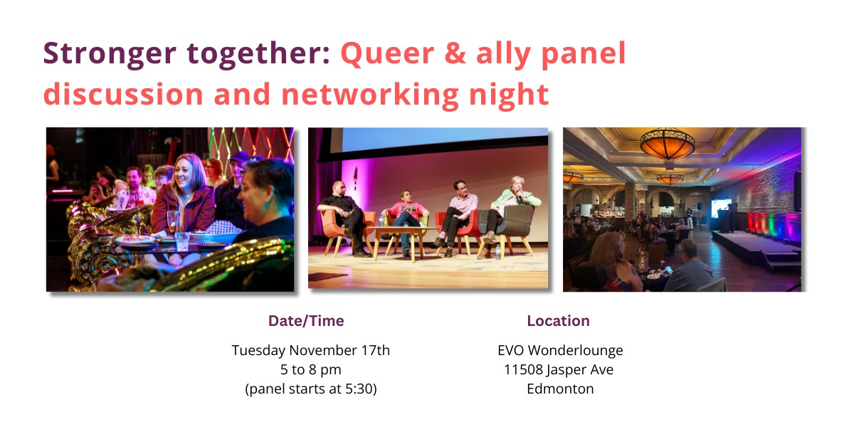 Stronger together: Queer & ally panel discussion and networking night Stronger together: Queer & ally panel discussion and networking night