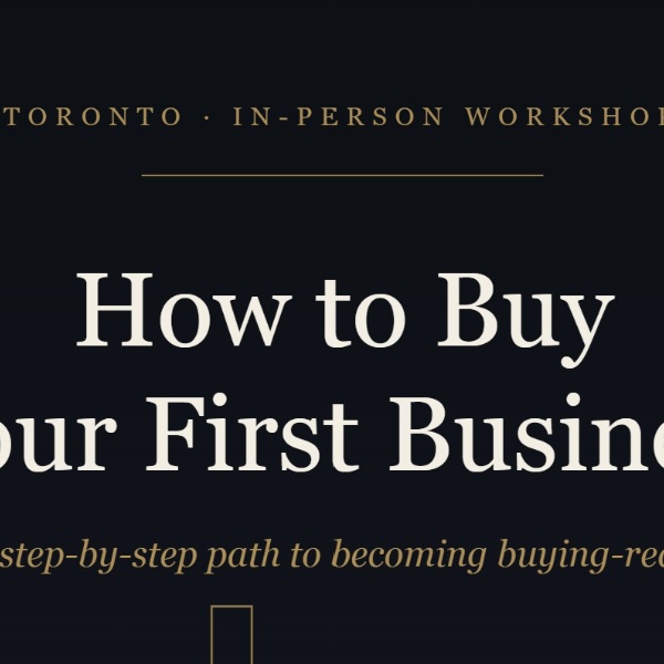 Buy Your First Business Workshop