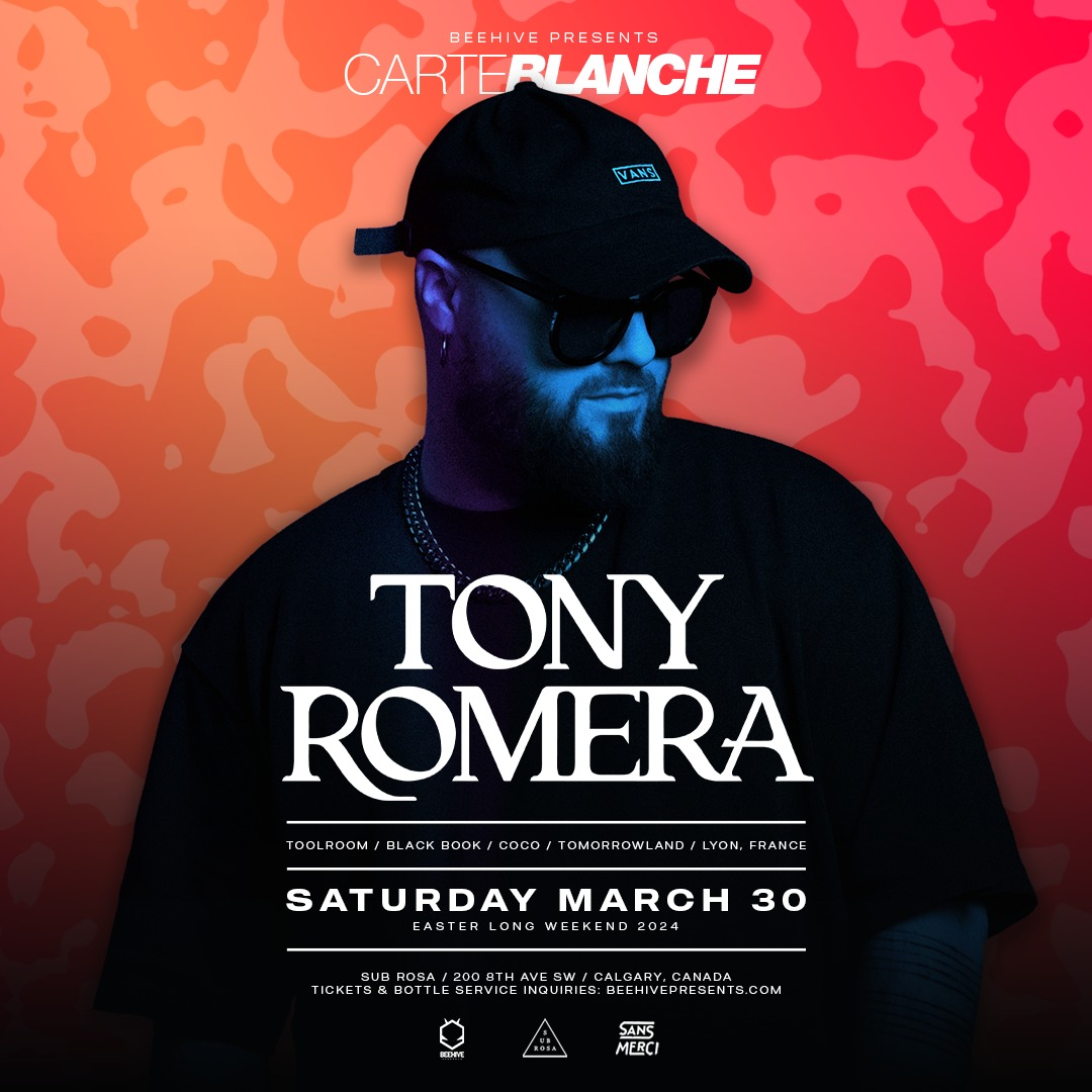 TONY ROMERA • 03.30.24 Sub Rosa Calgary Mar 30, 2024 · Showpass