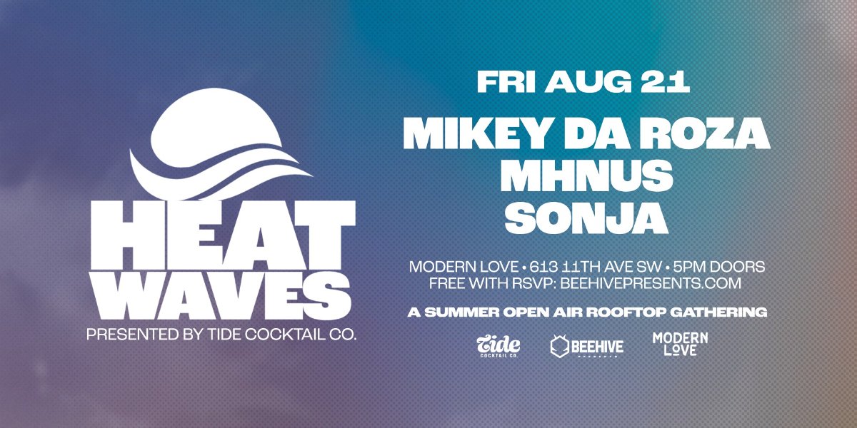 Heatwaves August 21 event artwork from Showpass