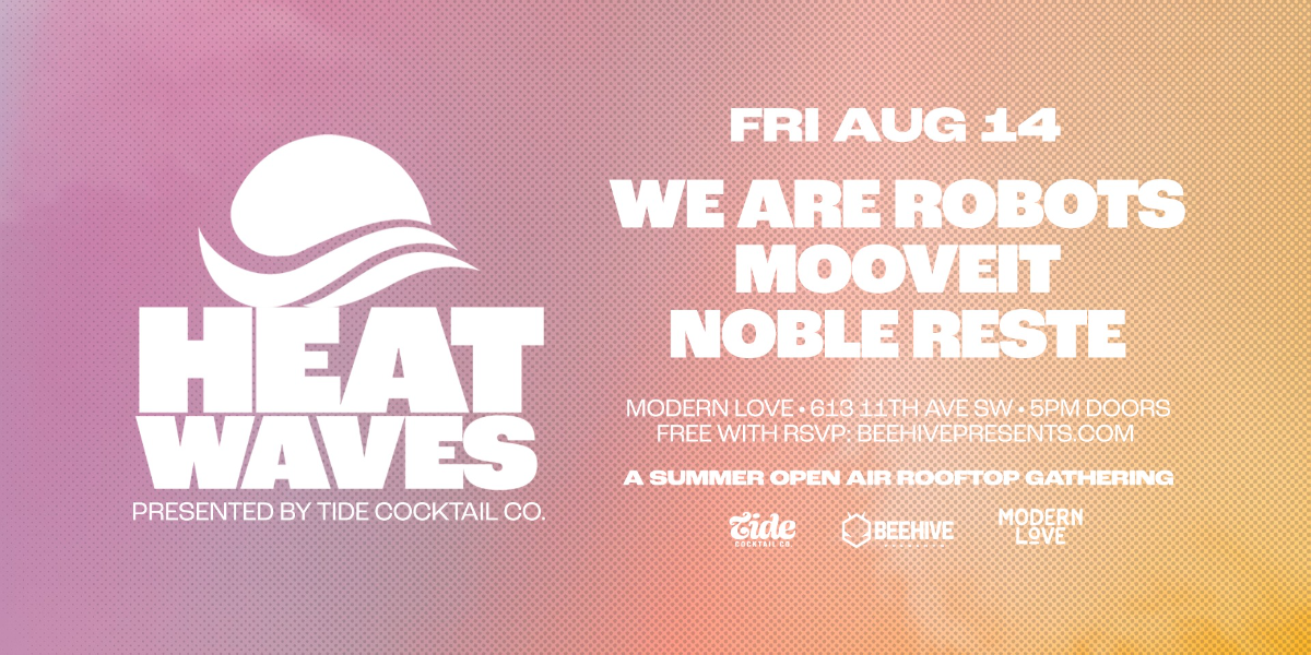 Heatwaves August 14 event artwork from Showpass