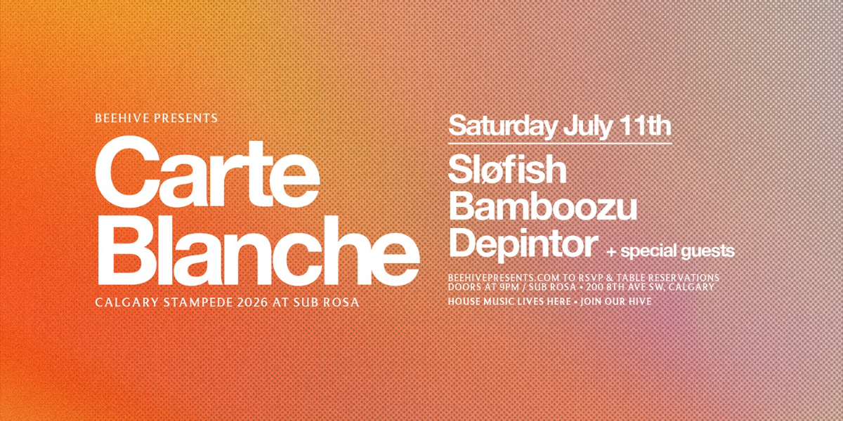 Carte Blanche July 11 Sub Rosa event artwork from Showpass