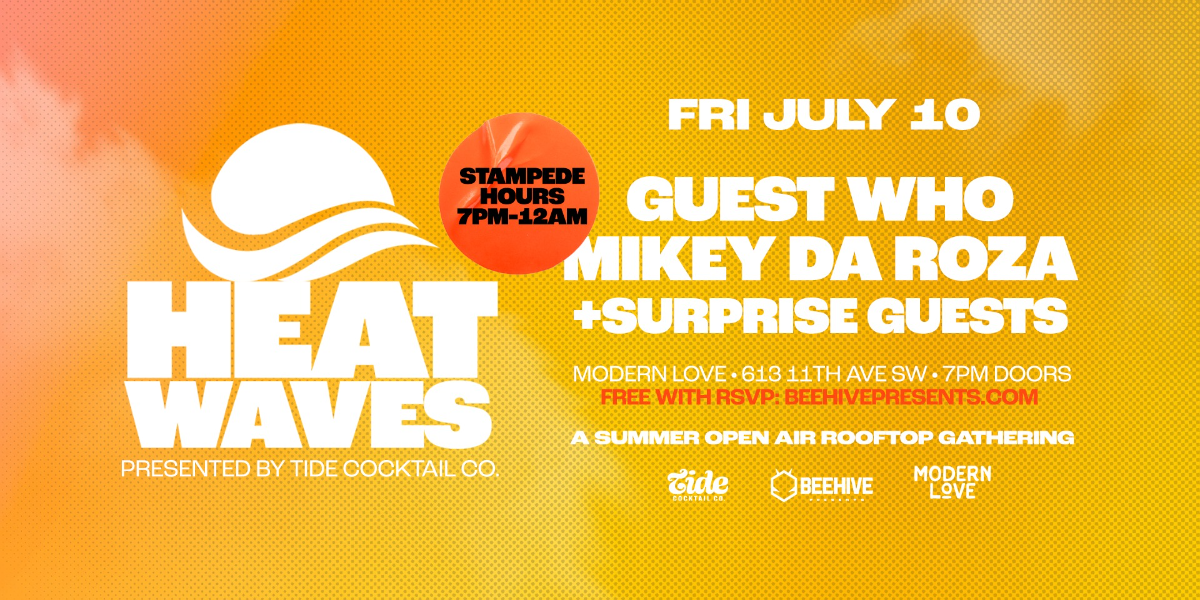Stampede Heatwaves event artwork from Showpass