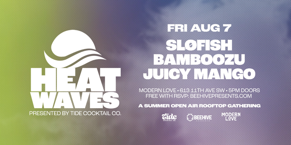 Heatwaves August 7 event artwork from Showpass