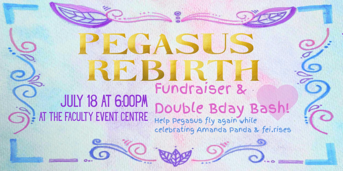 Pegasus' Rebirth & Double Bday Bash! event artwork from Showpass