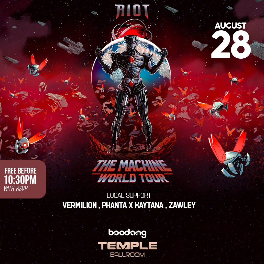 Riot Edmonton event artwork from Showpass / Boodang