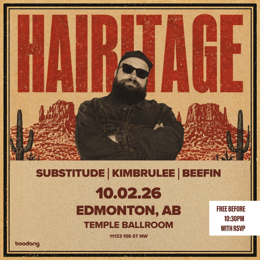 Hairitage Edmonton event artwork from Showpass / Boodang