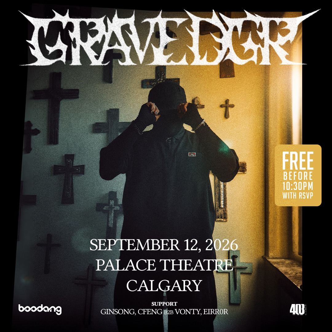 Gravedgr Calgary event artwork from Showpass / Boodang
