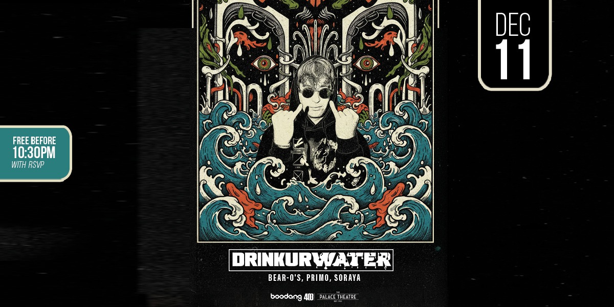 DRINKURWATER - Calgary event artwork from Showpass