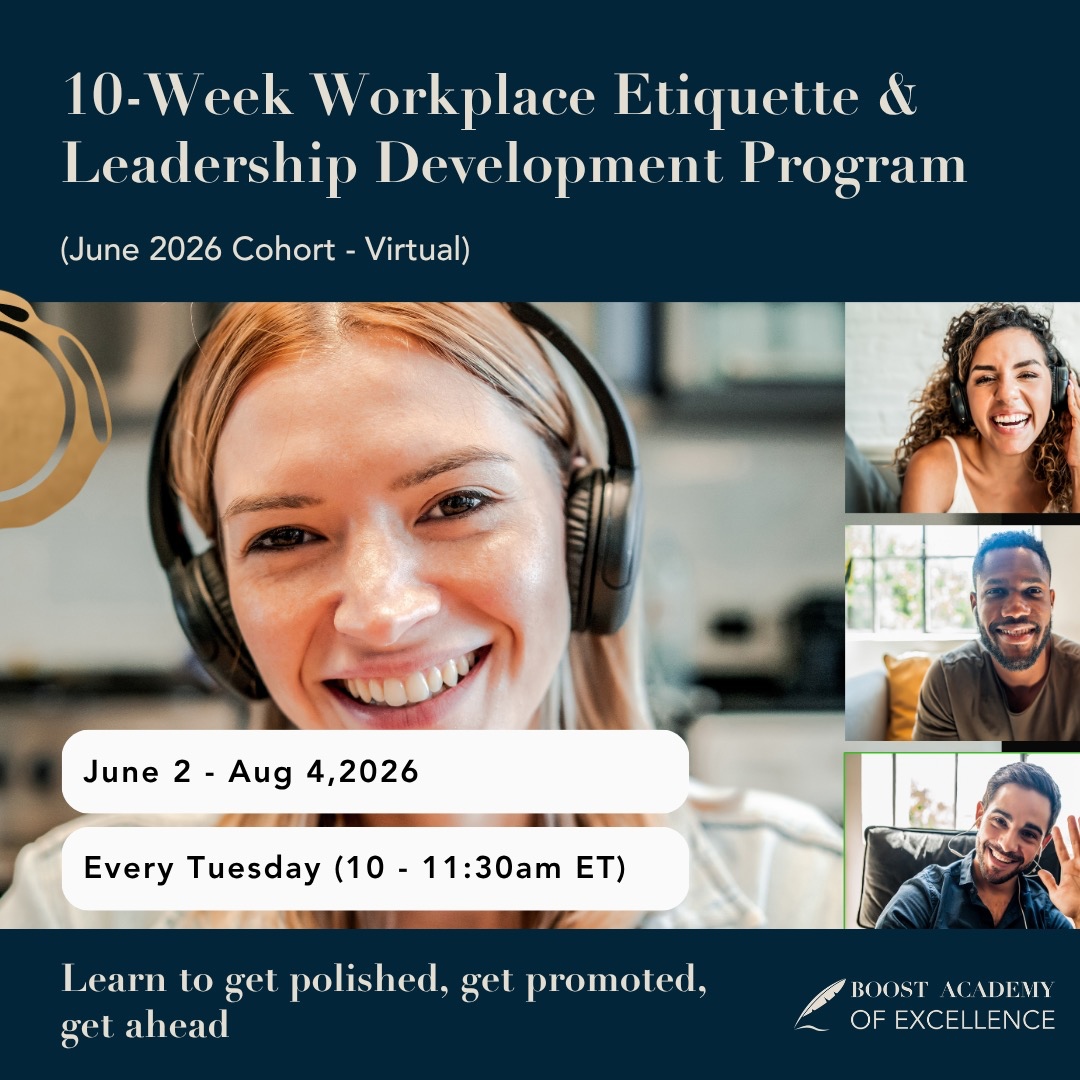 10-Week Workplace Etiquette & Leadership Development Program