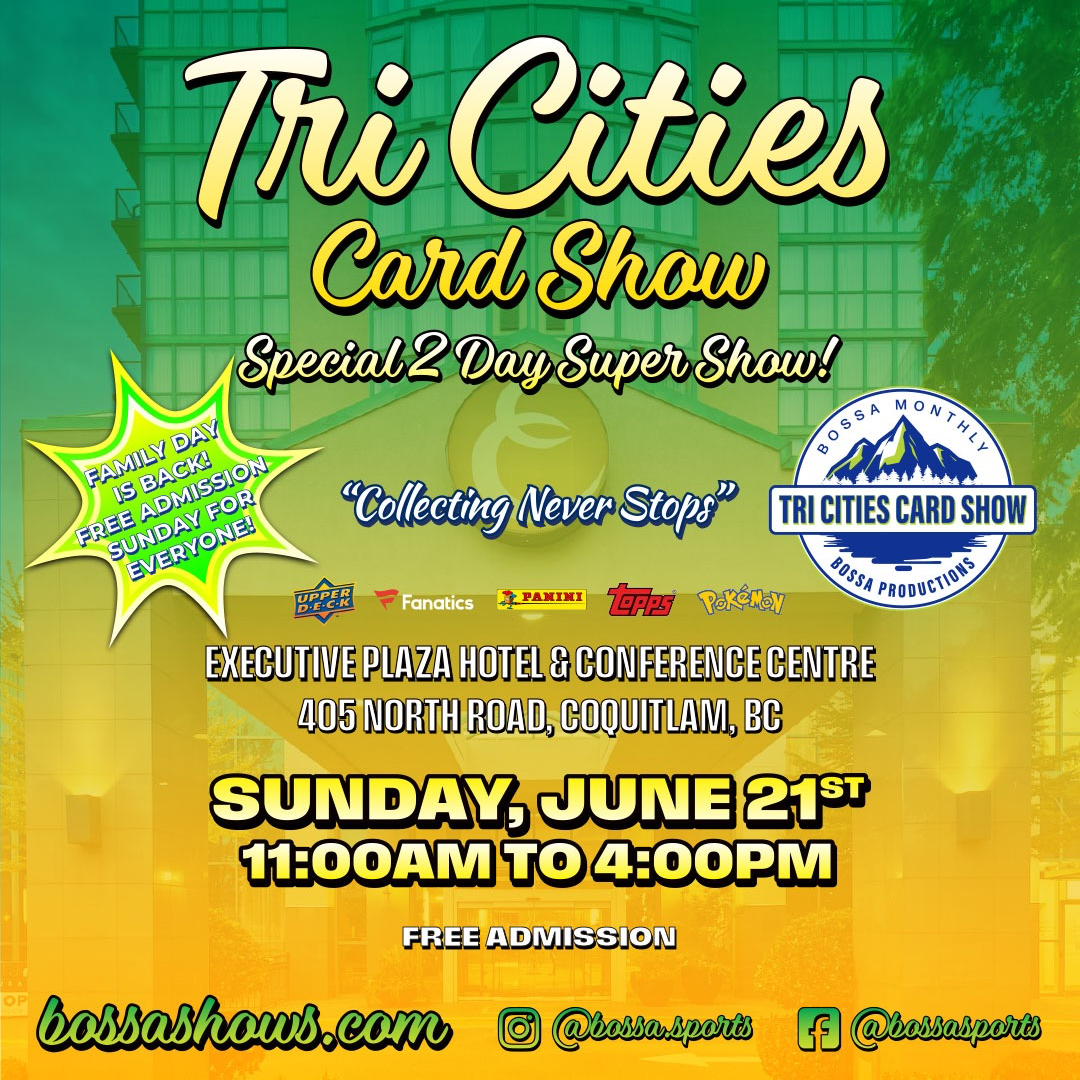 FREE Admission! Tri Cities Bossa Card Show - June 21, 2026