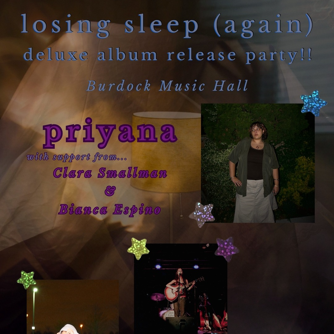 Album Release Party: priyana with Clara Smallman and Bianca Espino