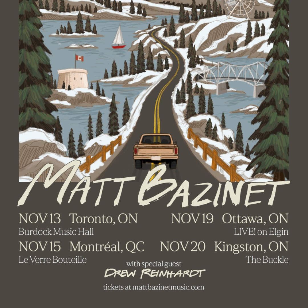 Promotional image for Matt Bazinet - You Found Me On The Road