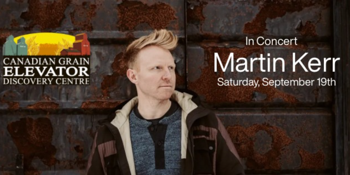 Martin Kerr in Concert at the Nanton grain elevators official artwork