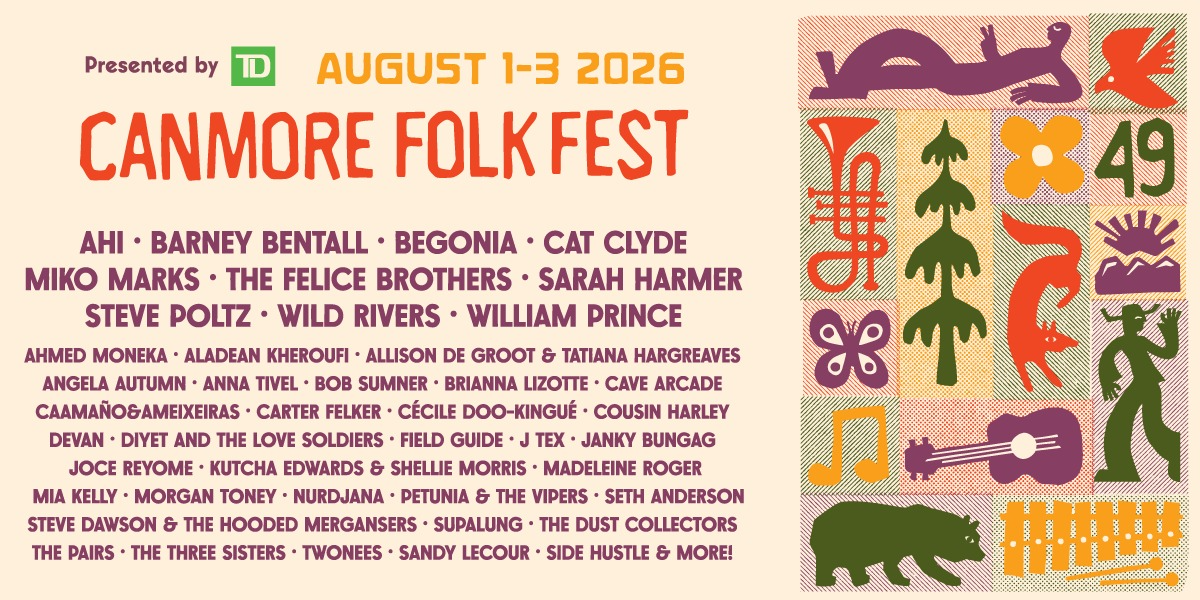 Canmore Folk Festival - Weekend Pass event artwork from Showpass