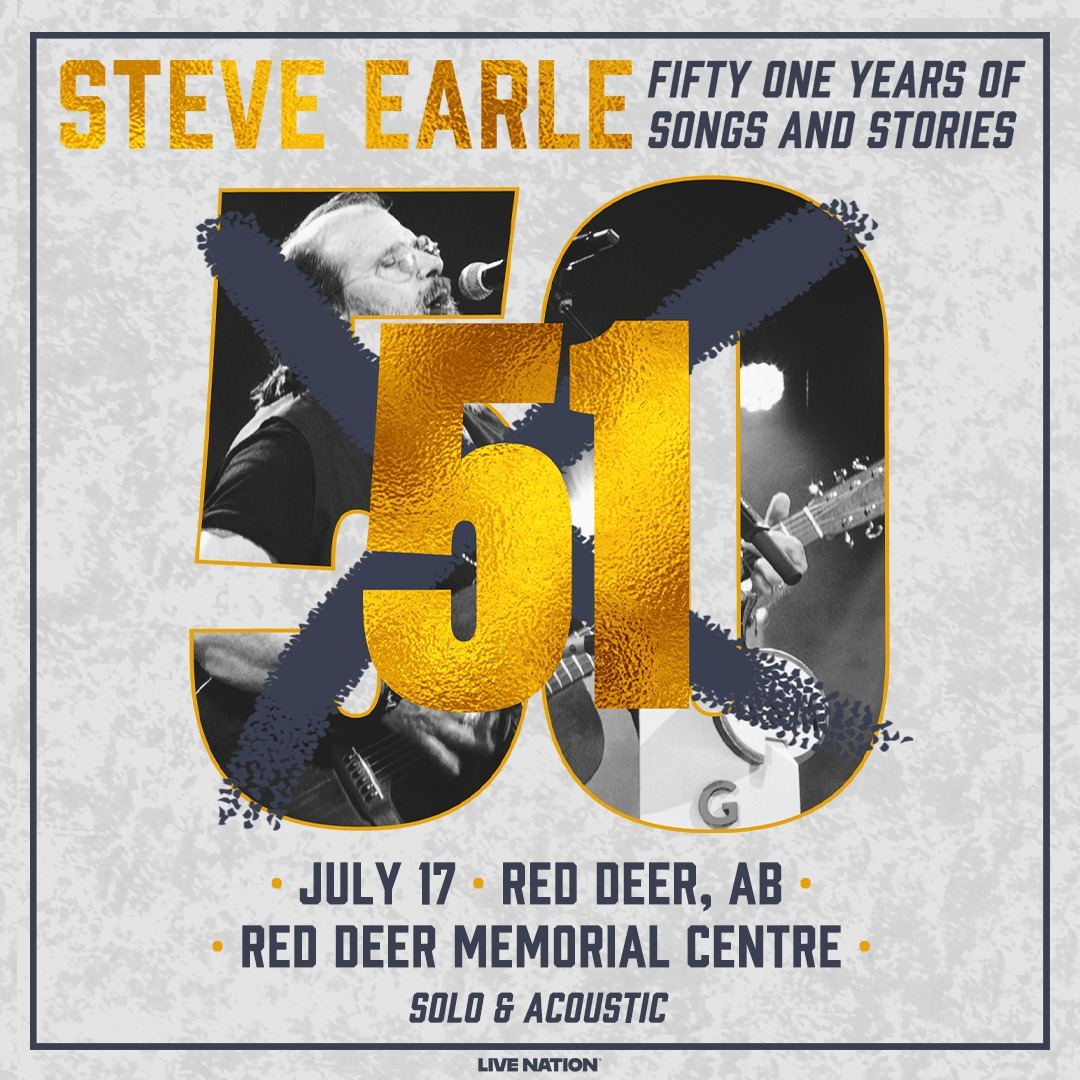 Live Nation Presents Steve Earle - 51 Years of Songs and Stories