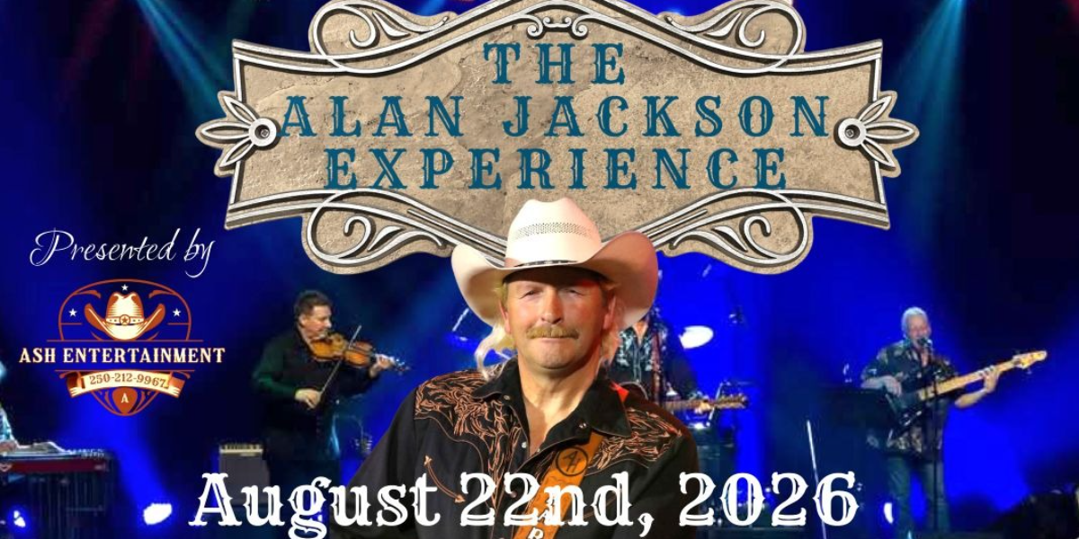 The Alan Jackson Experience Red Deer Memorial Centre event artwork from Showpass