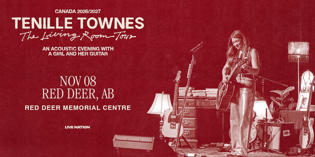 Tenille Townes Red Deer Memorial Centre event artwork from Showpass