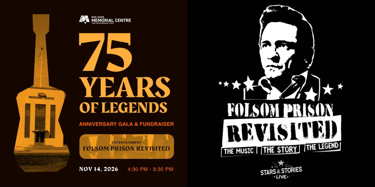 Folsom Prison Revisited Red Deer Memorial Centre event artwork from Showpass