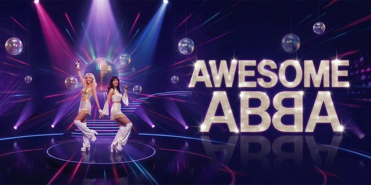 AWESOME ABBA Red Deer Memorial Centre event artwork from Showpass