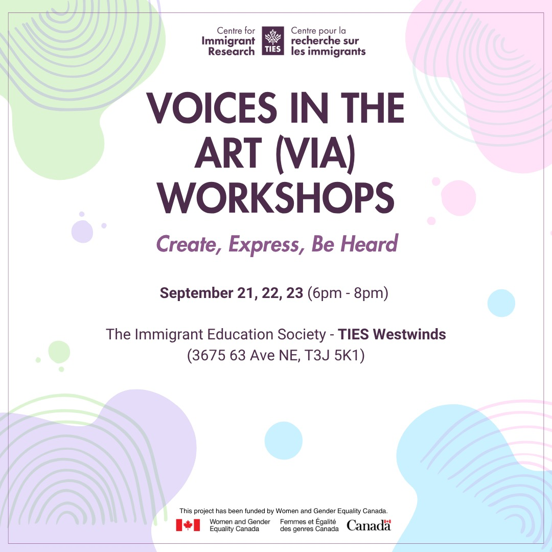 Voices in the Art (VIA) Workshops: Create, Express, Be Heard (September)