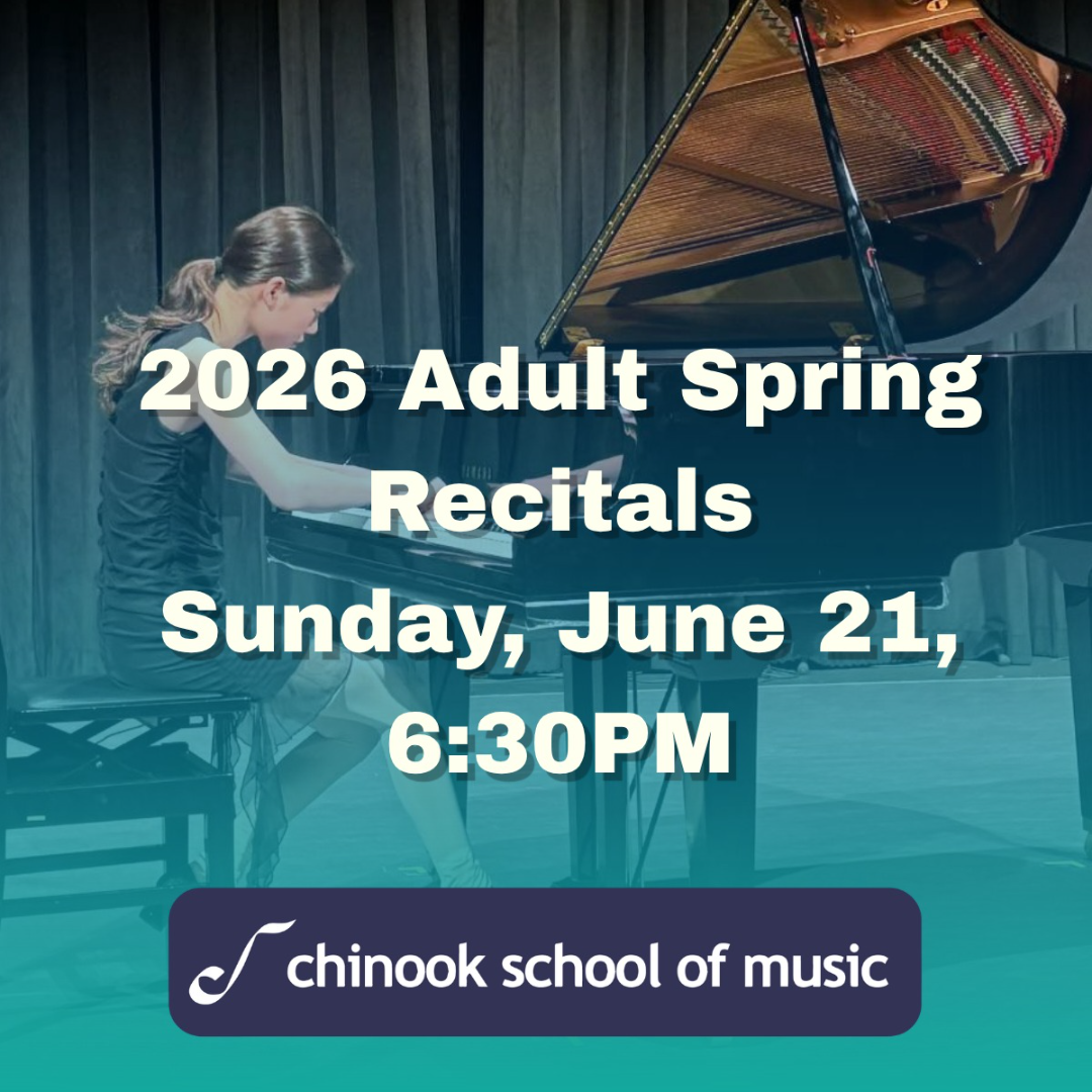 Adult Student Recital; Sunday June 21, 2026 at 6:30pm