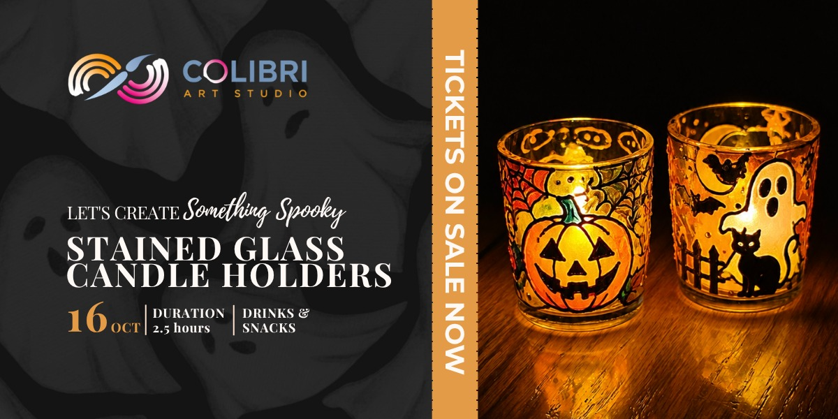 Halloween Workshop: Paint Your Glass Candle Holders