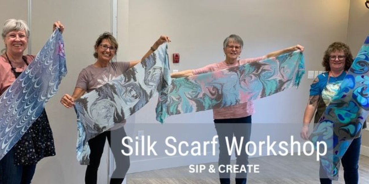 Create a Silk Scarf, SIP & CREATE Workshop-KELOWNA