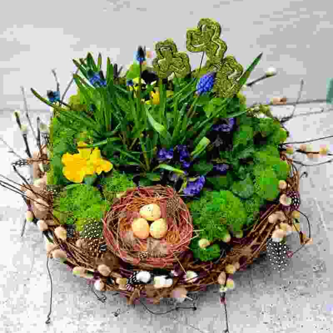Rustic Cork, Mill Creek Spring Nest Planter Rustic Cork Mill Creek