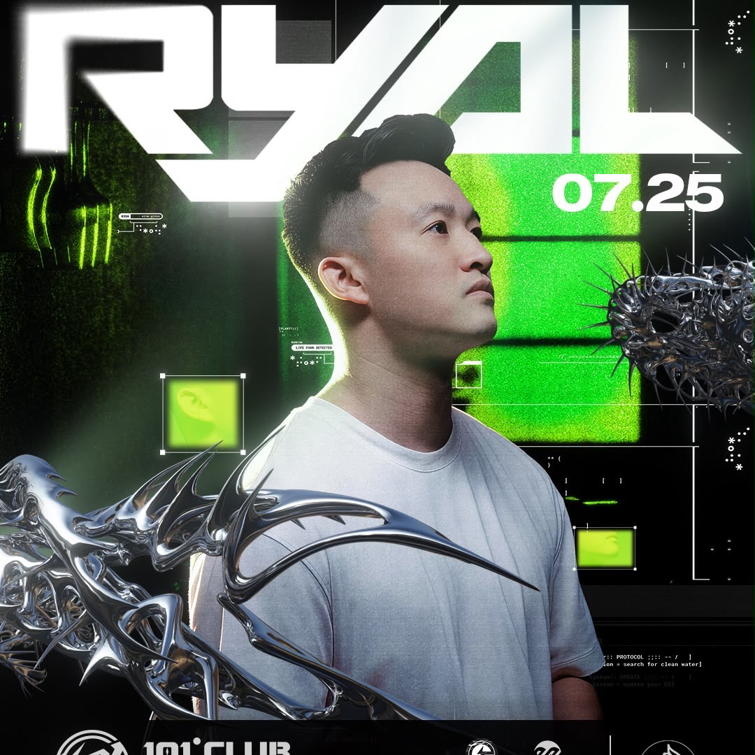 RYAL at 101 Club event artwork from Showpass