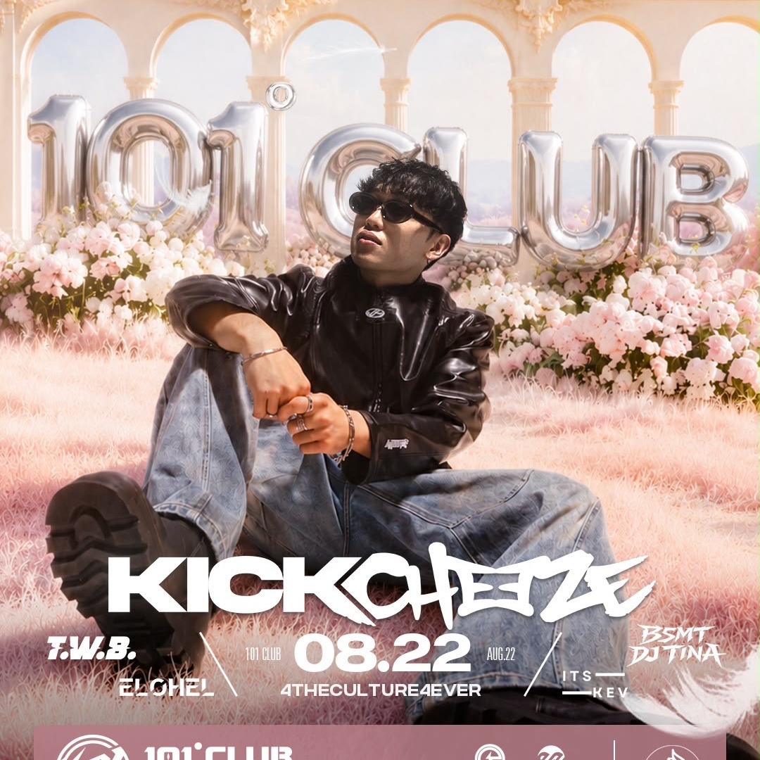 KICK CHEEZE | EDMONTON | CLUB101 event artwork from Showpass
