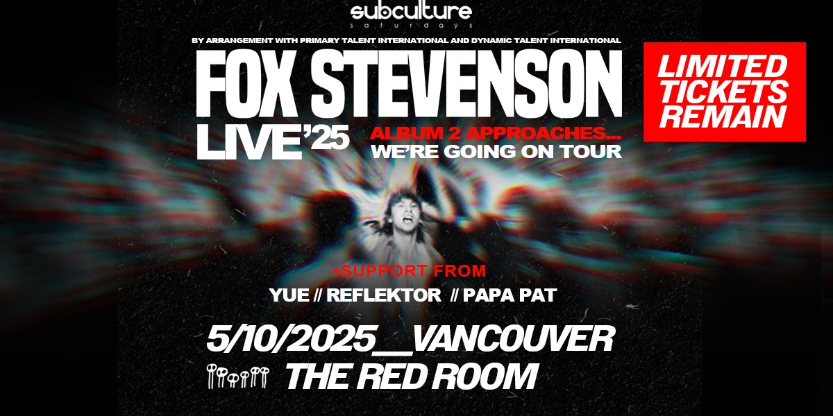 Fox Stevenson LIVE at SUBculture Saturdays Fox Stevenson LIVE at SUBculture Saturdays
