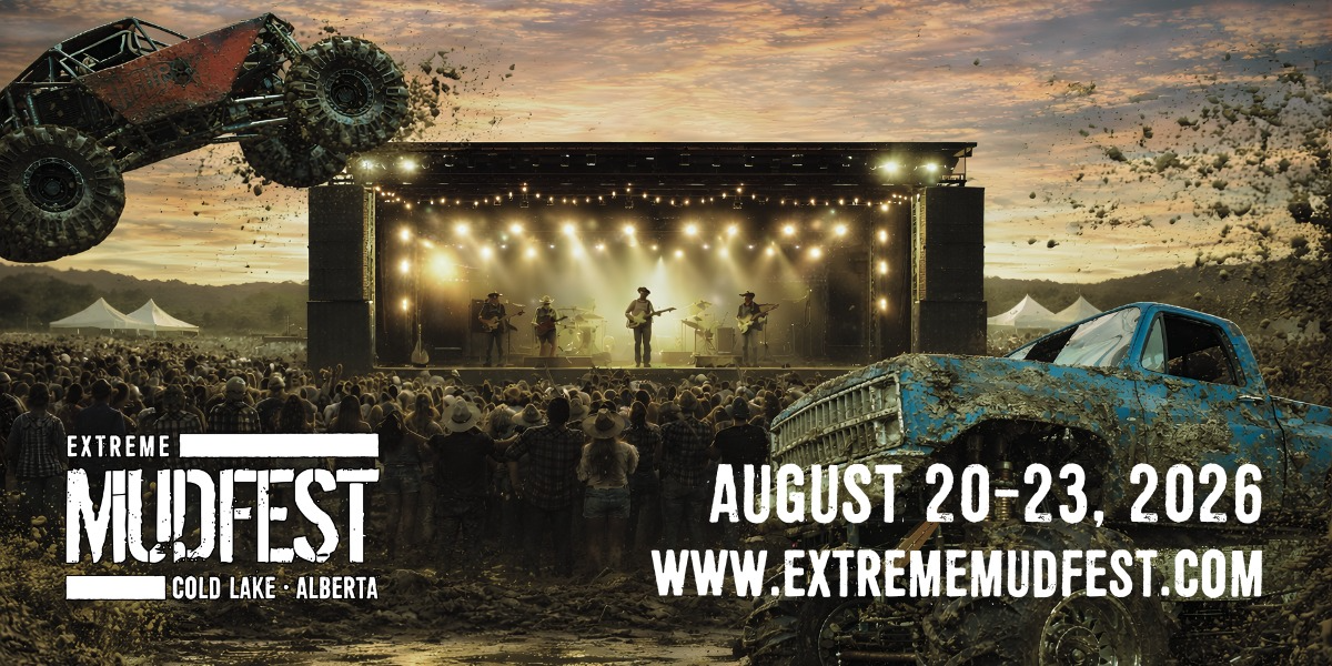 Extreme Mudfest Cold Lake 2026 event artwork from Showpass