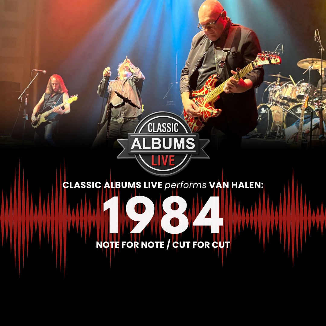 Classic Albums Live Van Halen 1984 Festival Place event artwork from Showpass