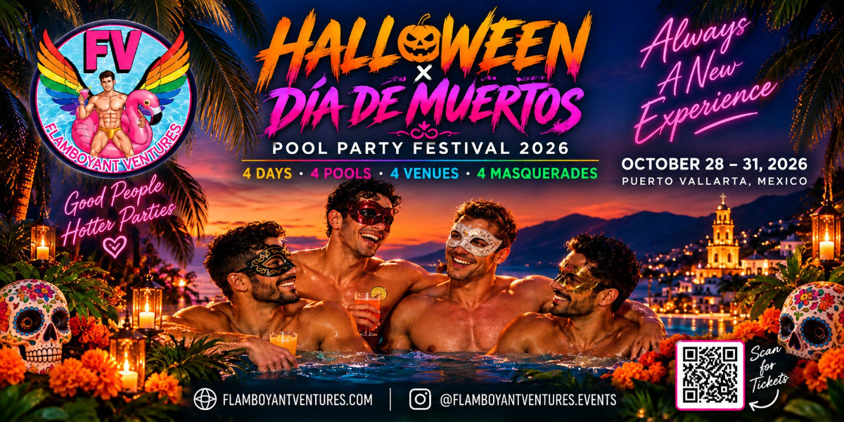 Flamboyant Ventures Halloween × Día de Muertos Pool Party Festival