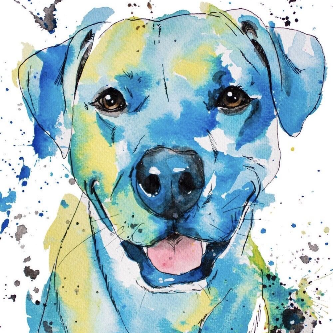 Paint your pet watercolor painting