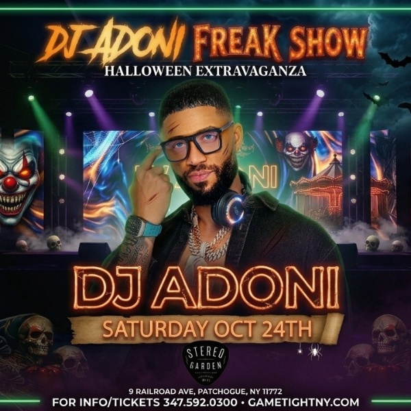 DJ ADONI FREAK SHOW AT STEREO GARDEN HALLOWEEN PARTY 2026