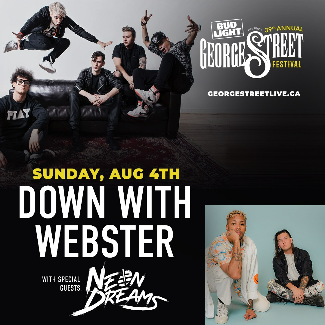Street Festival Sunday, August 4 featuring Down with Webster Street St. John