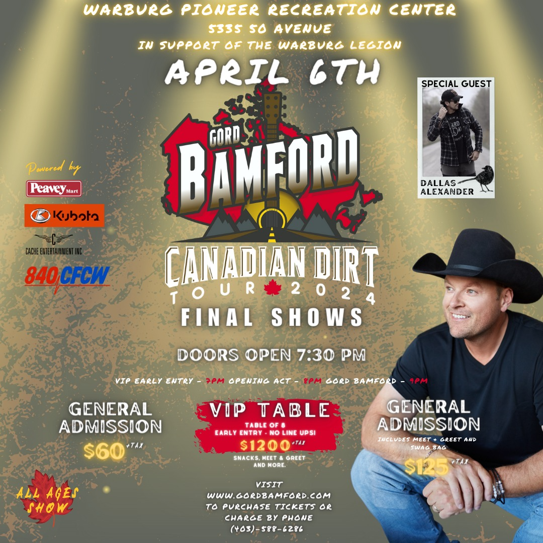Gord Bamford Canadian Dirt Tour Warburg, AB Warburg Pioneer