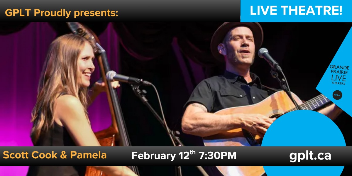 Scott Cook & Pamela Mae event artwork from Showpass