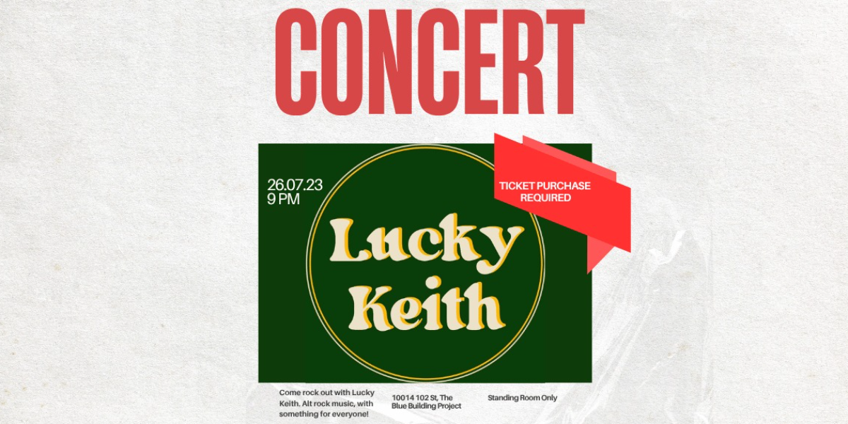 Lucky Keith Concert event artwork from Showpass / Grande Prairie Disc Golf Club
